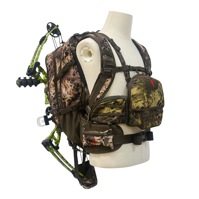 Водонепроницаемый Темный охотничий рюкзак, камуфляжный охотничий рюкзак с бантом