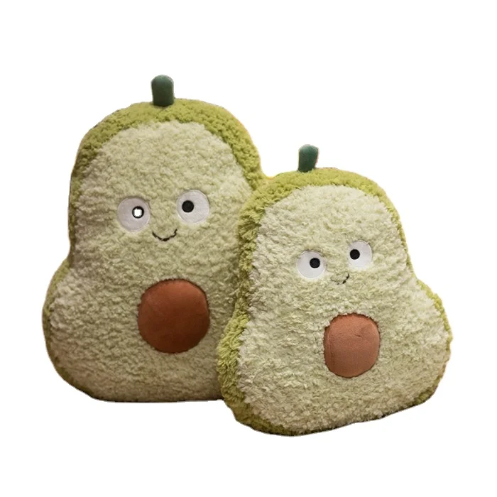 Wholesale Creative Avocado/Pineapple/Carrot/Strawberry Plush Fruit Plush Hand Warmer Pillow Stuffed Comfortable Hugging Toy