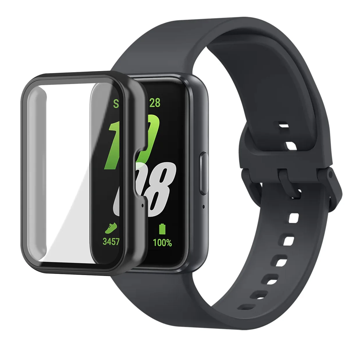 Hard PC Watch Case For Samsung Galaxy Watch Fit3 Screen Protector Cover