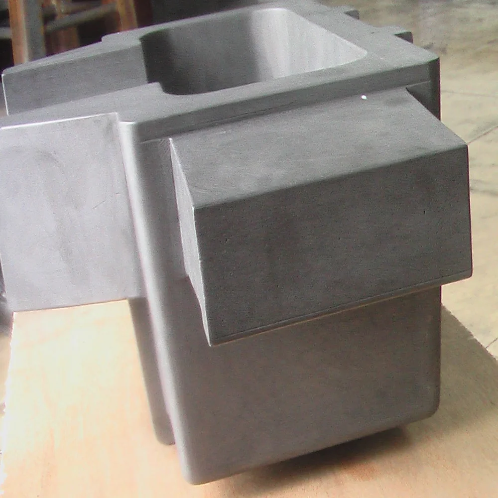Custom special-shaped/dimension graphite mold/mould for gold/sliver/copper ingotmelting