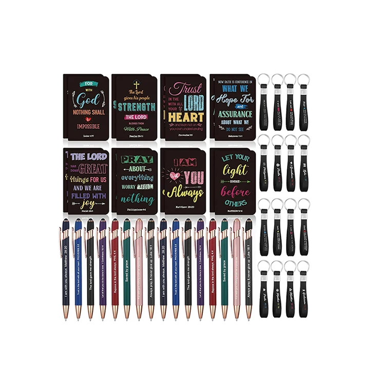 factory oem hot selling bible accessories sets Bible Journal key chain Aesthetic Supplies kit Personalized bible verses set
