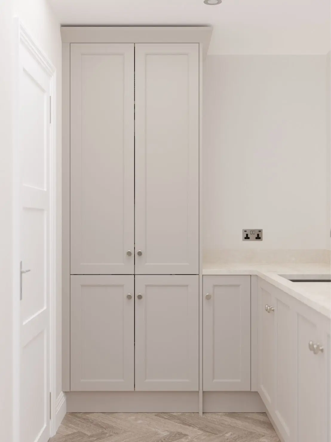 Luxury European Villa Style Solid Wood Kitchen Cabinet for Sale