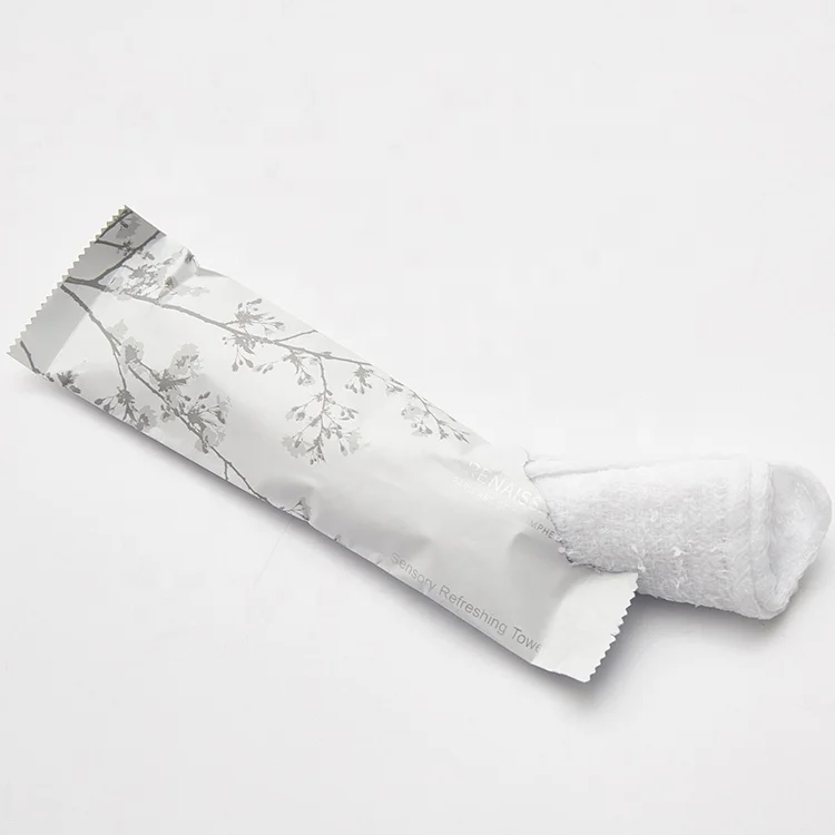 
Eco-friendly Individual Packed Oshibori Rolled Refreshing Wet Towels 