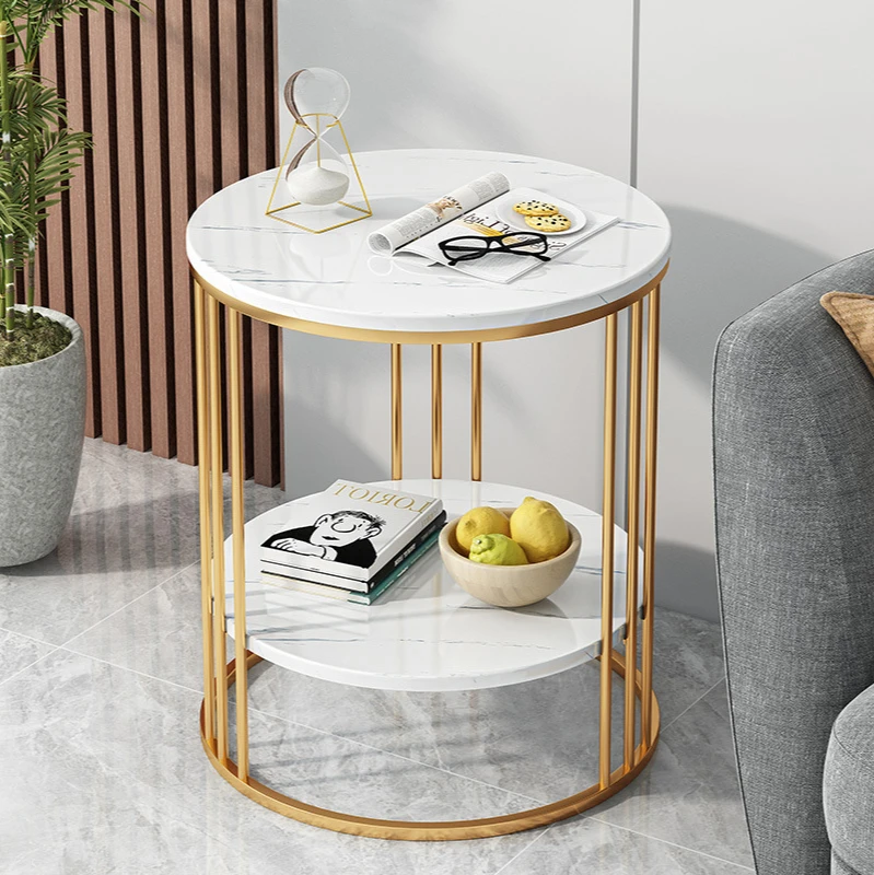 Small Table Home Living Room Modern Minimalist Bedside Table Simple Affordable Luxury Creative Small round Table Nordic Balcony