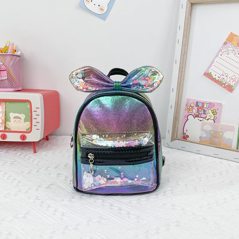 Wholesale Popular Children Lovely Backpack Student Girls Outdoor School Bag Sports Backpacks With Bowknot