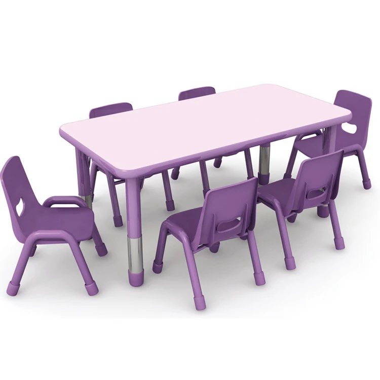 2020 China factory promote moon shape desks half kids table children plastic With 2 Years Warranty