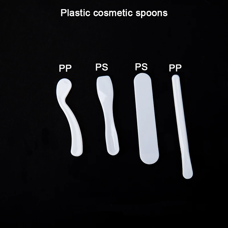 Factory mini PS  face mask skin cream Makeup tool Cosmetic Spatula Spoon small plastic cosmetics spatula