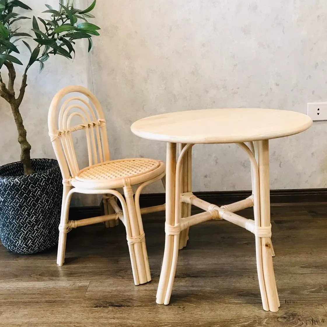 Hot Selling child animal toddler Rattan baby high feeding dining chair baby room furniture learning products children chairs