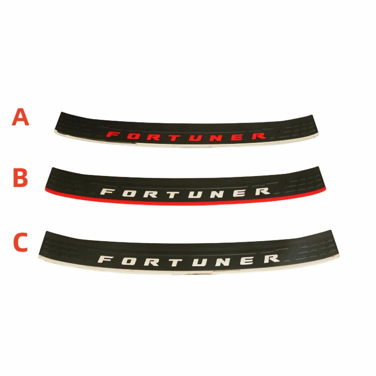 ABS Plastic Sill Plate Rear Bumper Guard for Fortuner 2012-2016 2021 Model Exterior Accessories JOLY