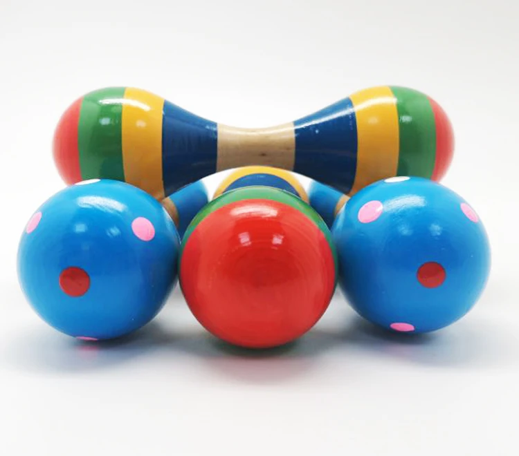 Wholesale colourful Toy wooden maracas for kids