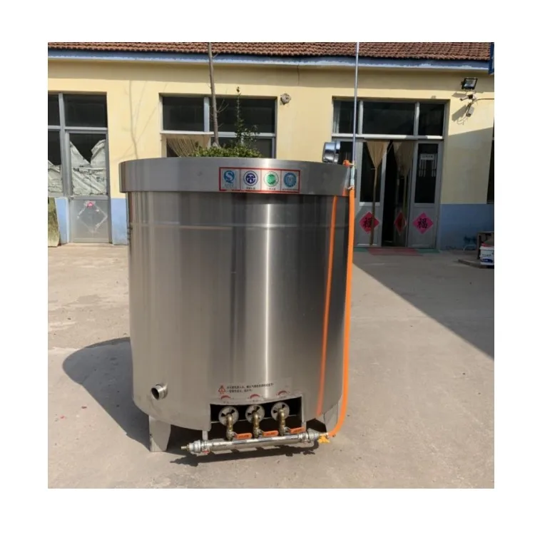 food grade stainless steel commercial cooking boiler 200 liter steam jacketed cooking kettle