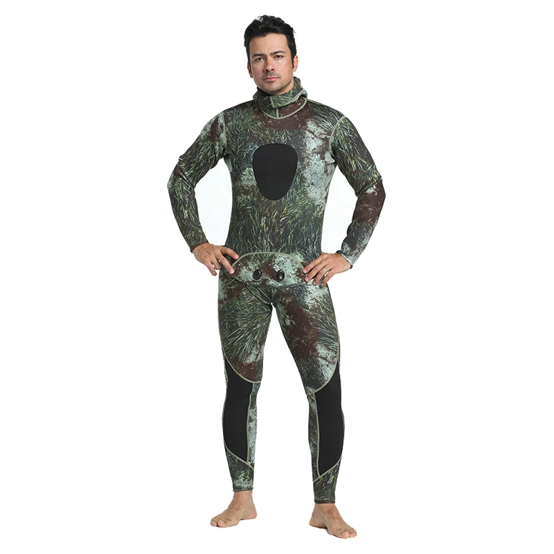 Оптовая продажа камуфляжная Мужская и женская спортивная одежда 3 мм комбинезон с длинным рукавом подводная охота серфинг гидрокостюм