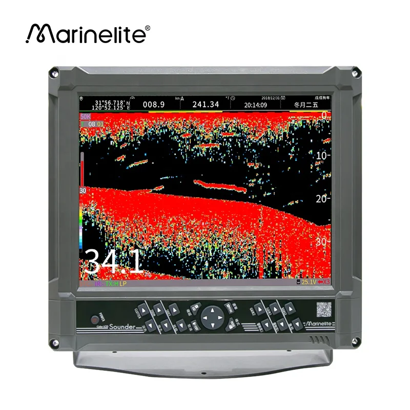 Best boat gps and fish finder ultrasonic fishing device 12 Inch big screen fish finder