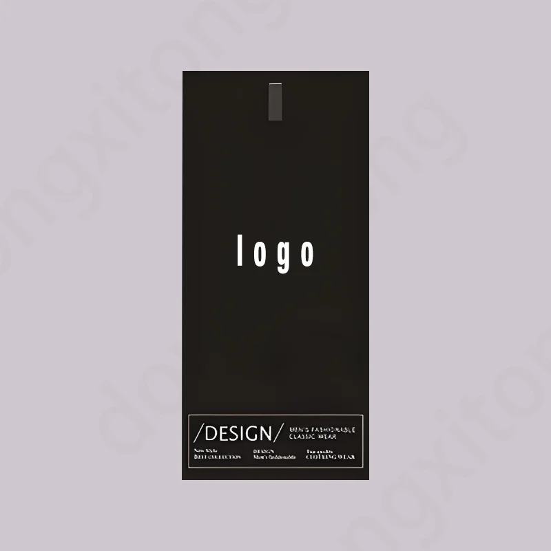 Custom Printed Waterproof Paper Hangtag Labels Friendly Plastic Socks Packaging Wholesale Clothing custom label with logo