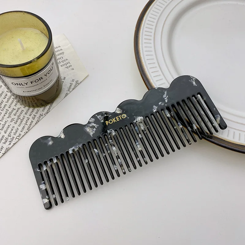 SAIYII Custom Logo Retro Comb Acetate Plate Thickened Acetate Plate Double-sided Mirror Set