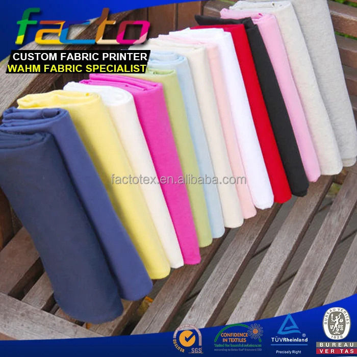 Лучшая Цена хлопок лайкра ткань печать, сплошной цвет оптовая торговля хлопок Джерси ткань