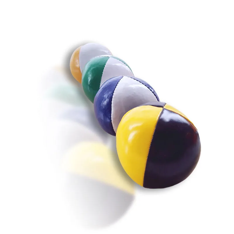 New Design Durable Soft Pu Leather Juggling Ball Custom Colorful Packaged Juggling Balls Set Fun Games For Adults Kids