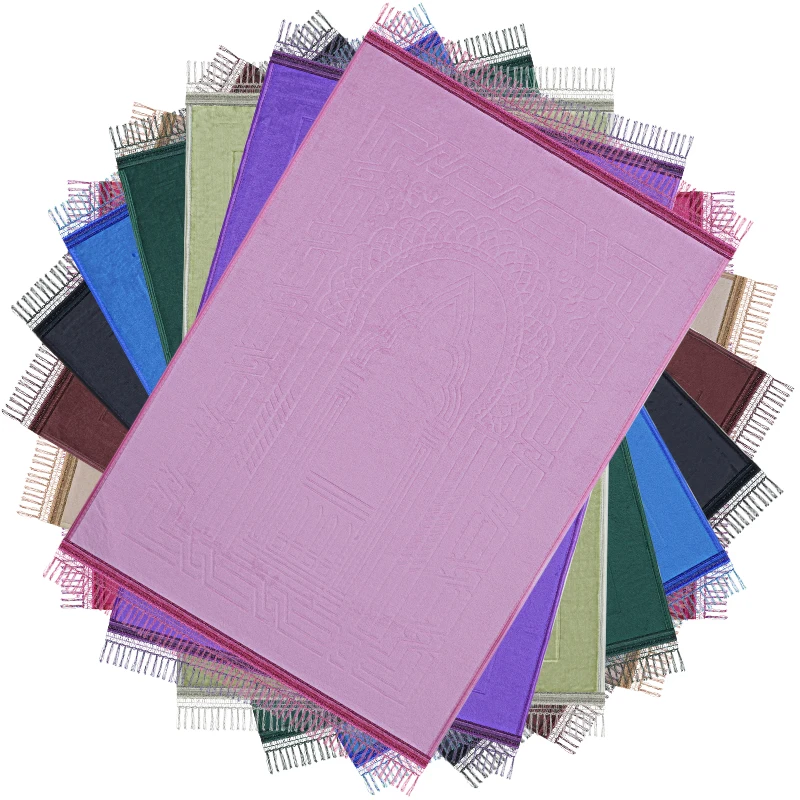 Customized Non-slip islam eid mubarak Ramadan praying mat Padding rug carpet muslim interactive prayer mat turkish