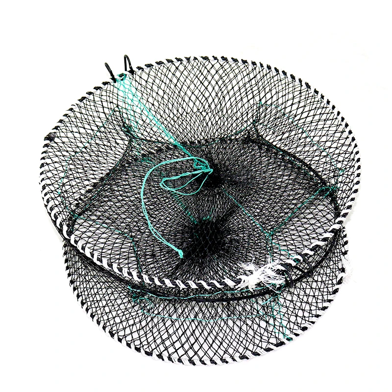 Hot Sale High Quality PE Plastic Coated Fishing Cage Spring-Loaded Crab Trap for Catching Fish Shrimp Lobster-Wholesale Cast Net