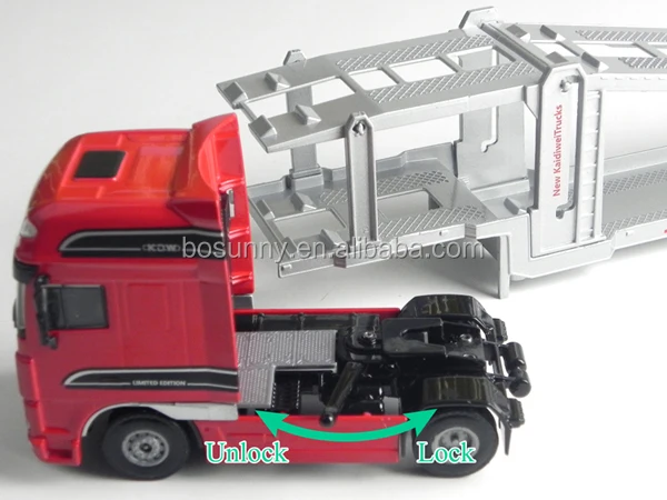 Wholesale 1/50  Miniature Metal Transporter Truck Model Car Diecast Toy Vehicles