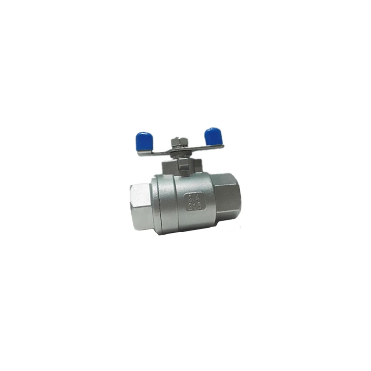 Factory direct stainless steel two - piece internal thread industrial ball valve corrosion resistance