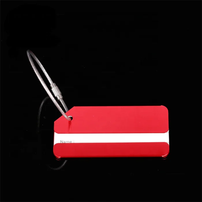 best sales aluminum alloy metal travel blank custom luggage tag