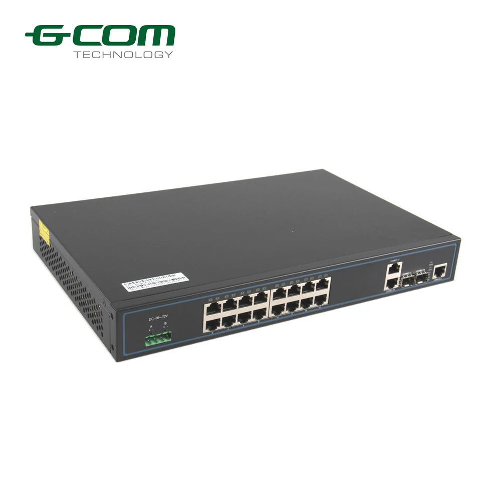  GCOM L2 layer 2 быстрый гигабитный коммутатор ethernet сеть с 16 портами управляемый без