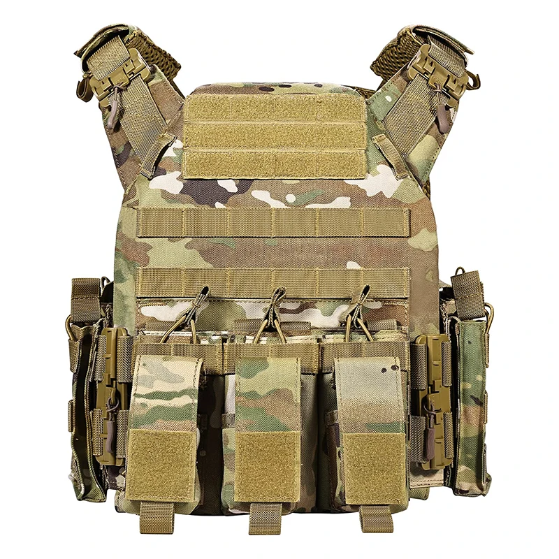 Chengzhi Custom Tactical Security Vest Multicam Combat Plate Carrier Tactical Vest With Molle System Equipment
