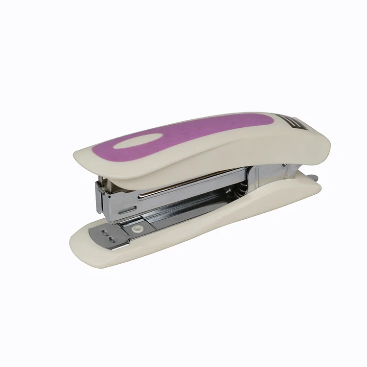 wholesale Multi color high hardness ABS shell shapes mini office NO.10 stapler for school learning