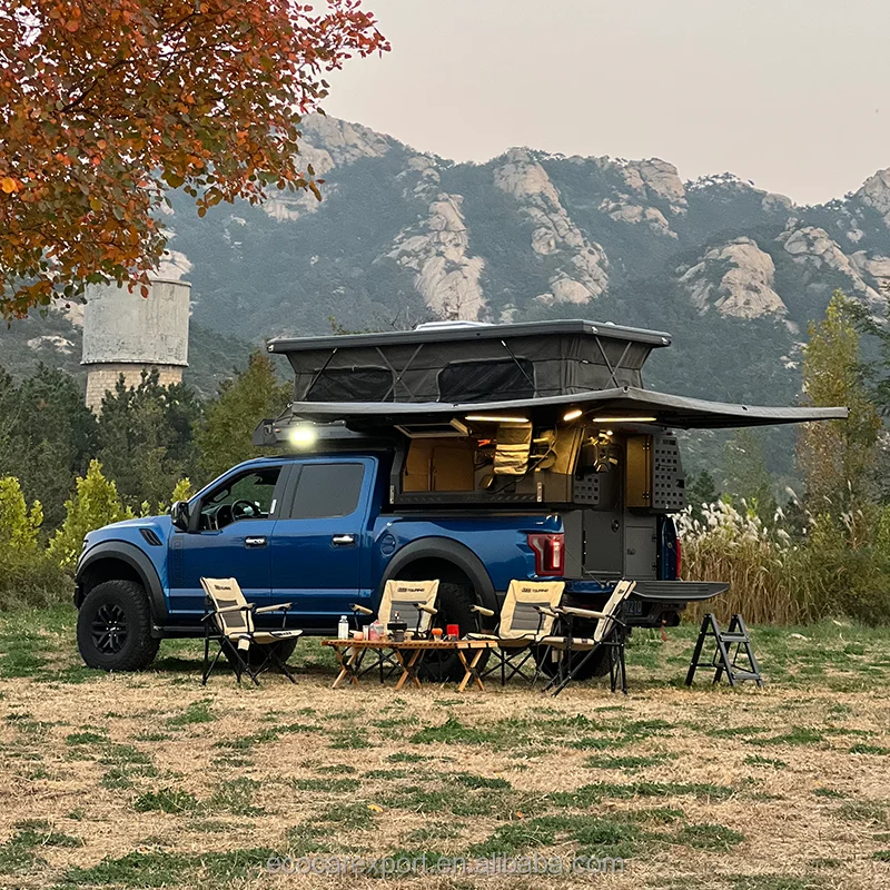 Truck camper for pickup stainless steel camper trailers caravan with bunks camper trailer rv factory custom