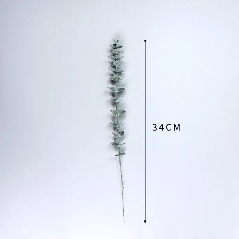M271 Artificial Eucalyptus Leaves Faux Branches 3 Forks Eucalyptus Stems Decor for Wedding Centerpiece Flower Floral Arrangement