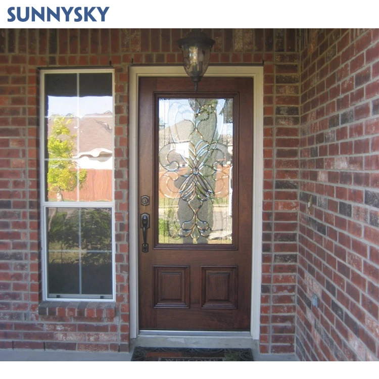 Sunnysky Wholesale Supplier Factory Modern White Double Wooden Door Bedroom Room Interior Door Panel Wooden Door