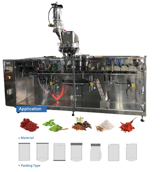 ZK-210 Automatic Aseptic Rotary Dry ilk Coffee Coconut Stand Up Pouch Powder Filling And Sealing Packing Machine Milk