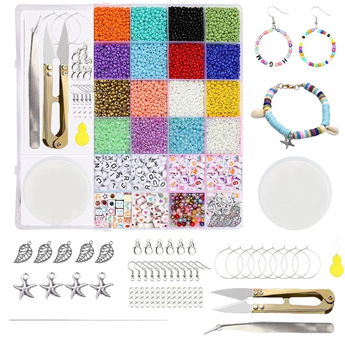2022 Amazon Wholesale DIY Seed Beads Craft Beads Bracelets Jewelry Craft Kit For women