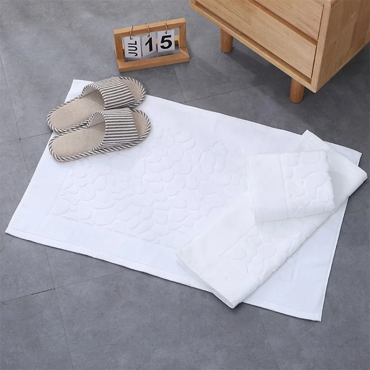 100% cotton 1000gsm 21s/2 thick bath mat hotel floor towel