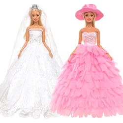 Fashion Handmade 2 Items/Doll Accessories Kids Toys Wedding Party Dresses For 11.5 inch Girl Doll Dressing Game DIY Present