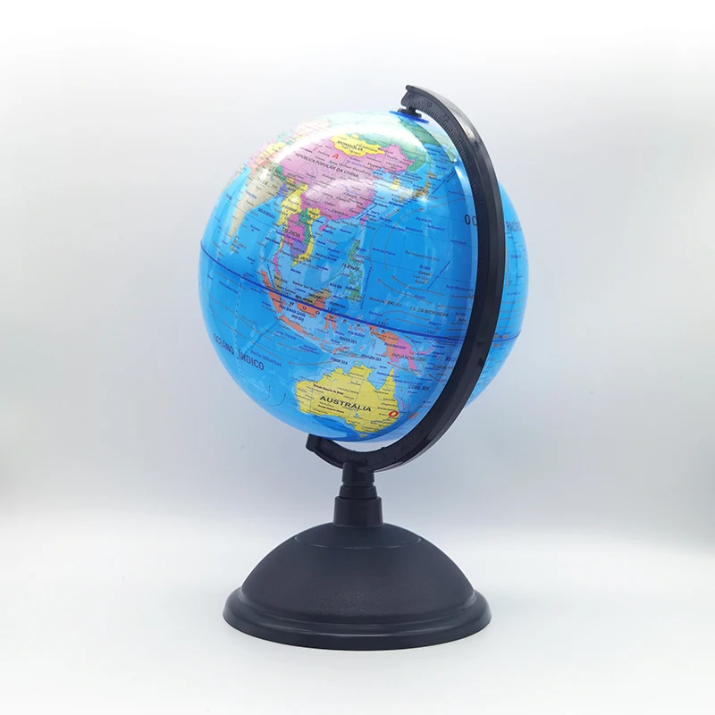 Cheap Arts and crafts small teaching art globe English version plastic craft teaching table decoration globe