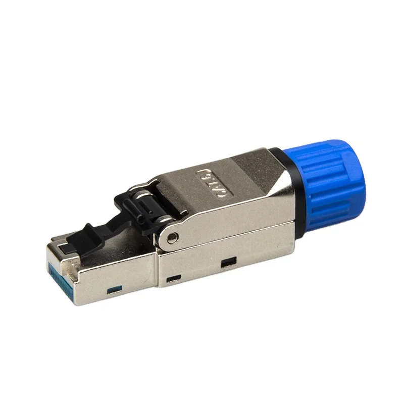 Toolless Shielded  RJ45 CAT6a FTP 8P8C Connector Toolless Modular Plug RJ45 FTP Connector Plug