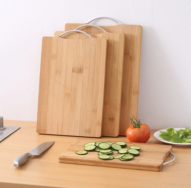Wholesale Various Specifications Kitchen Environmental Protection Bamboo Cutting Board Square Bamboo Wood Cutting Board