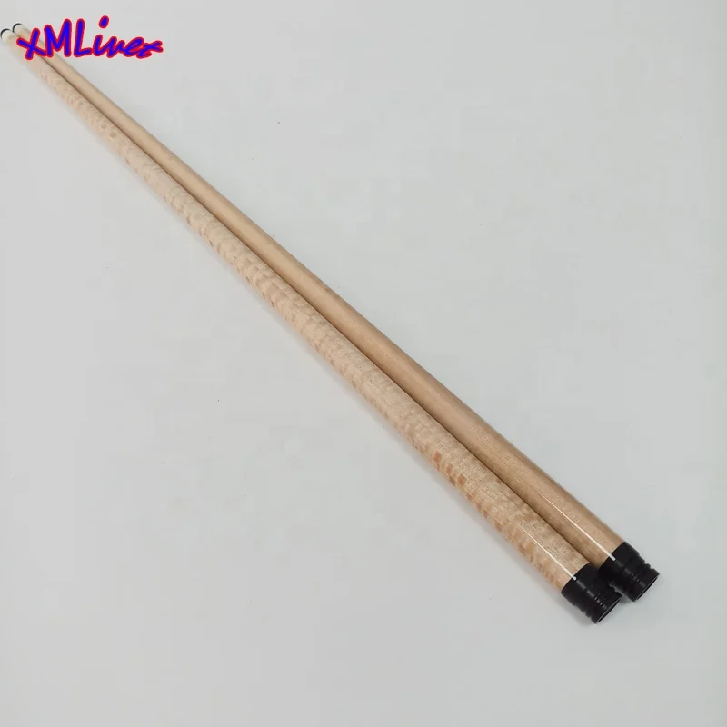 xmlivet finished 3/8-10 joint 12pcs Tiger Maple Wood Laminated Technology Pool Billiard Carom Cue Shafts Very straight