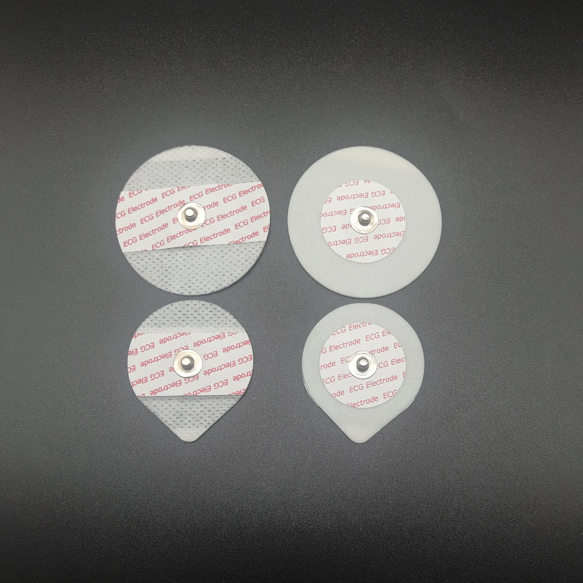 Disposable foam and nonwoven ecg electrode medical electrode pads