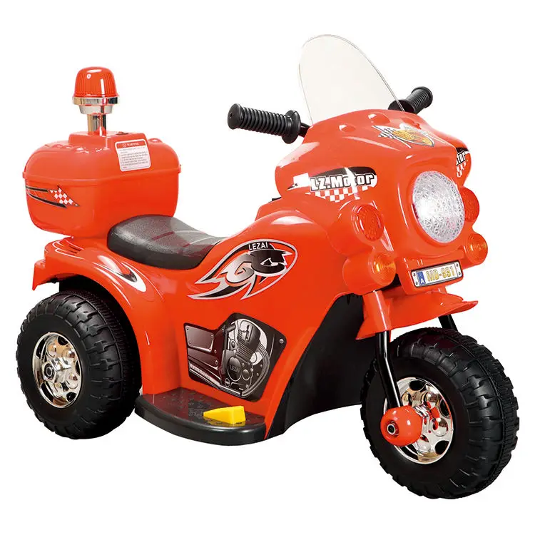 Wholesale  6v  Kid Motor Bike Three Wheels Mini Police  Electric  Motorcycle