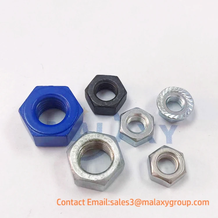 MALAXY  HDG ASTM A563M 10S/ A563 2H DH SUS 304/CARBON steel HEAVY HEX NUTS High Strength Factory Price