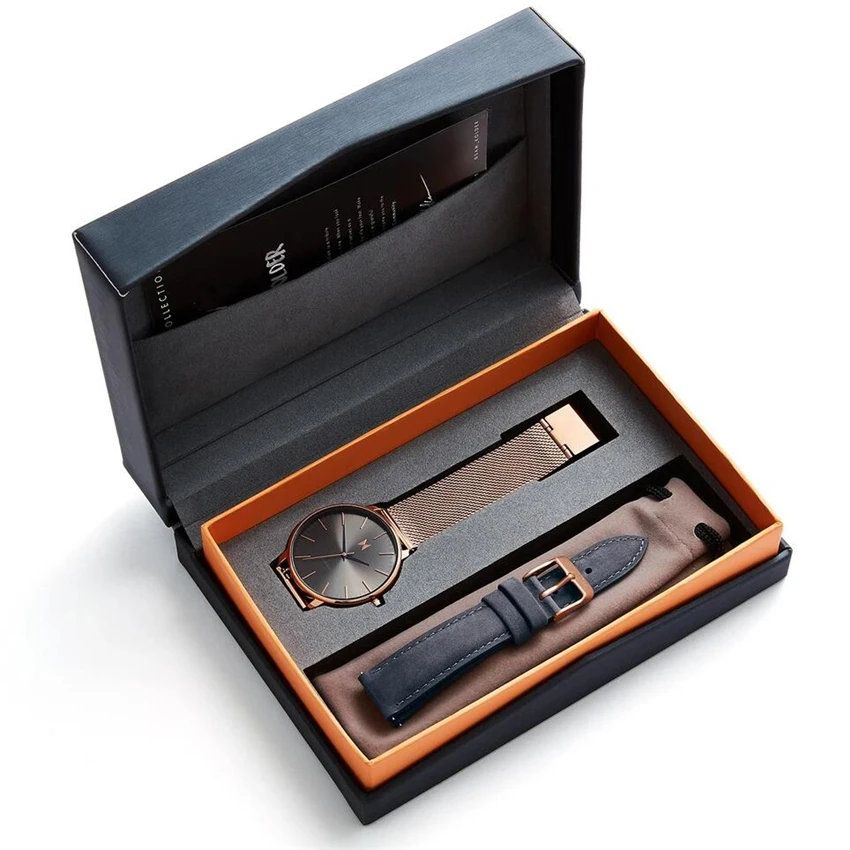  Роскошная бумажная картонная упаковка для наручных часов caja de reloj Подарочная коробка