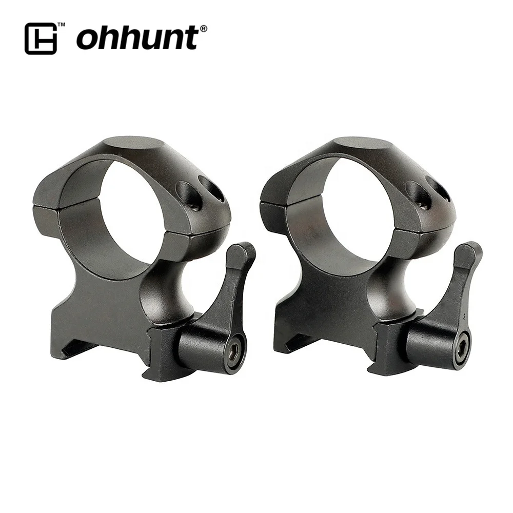 Ohhunt аксессуары для оптики 25 4 мм кольца среднего профиля сталь быстросъемный 21
