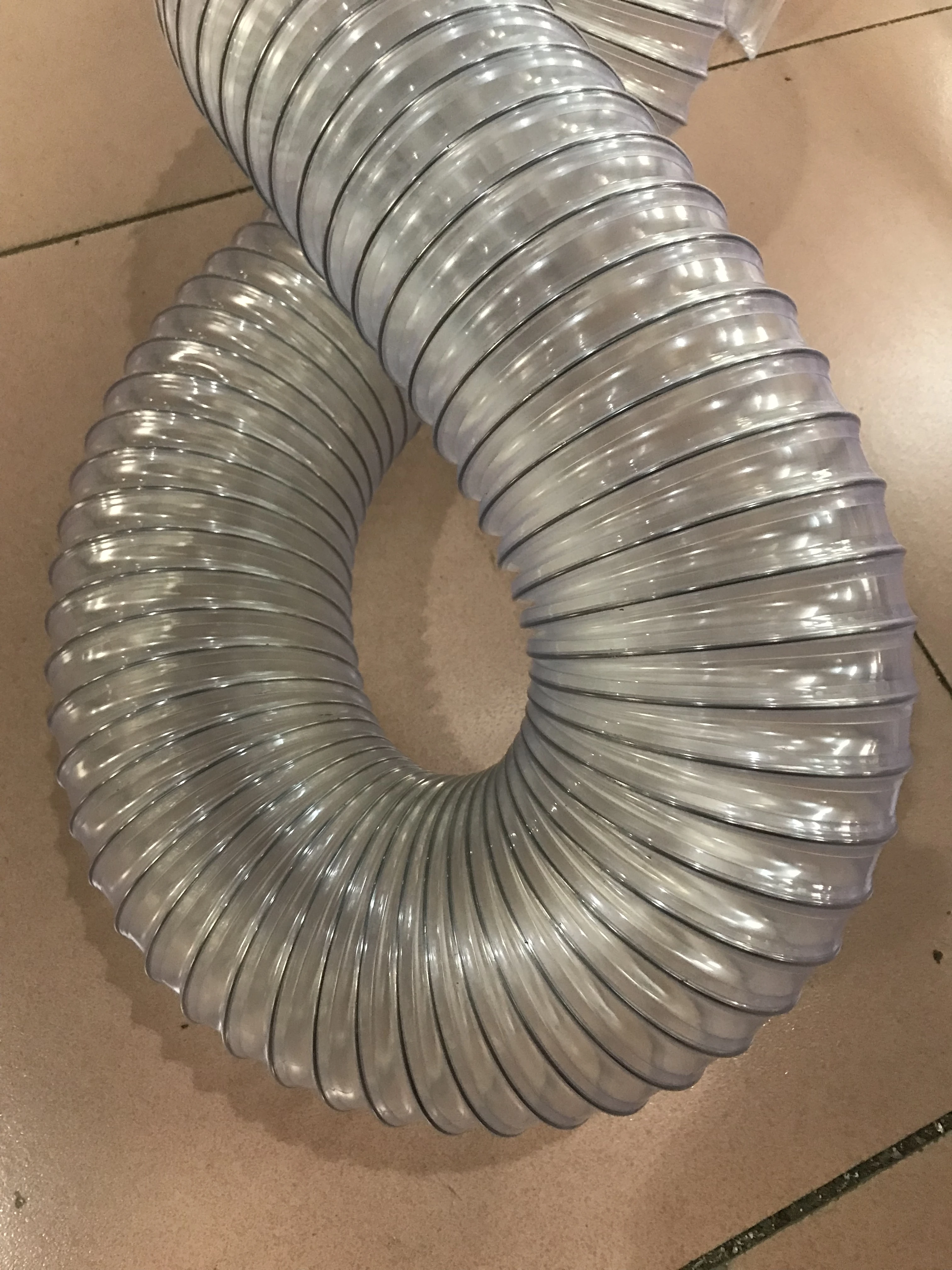 Manufacturer PVC Spring Spiral Hose Wire Reinforced Water Suction Discharge Hose Suction Hose Pipe