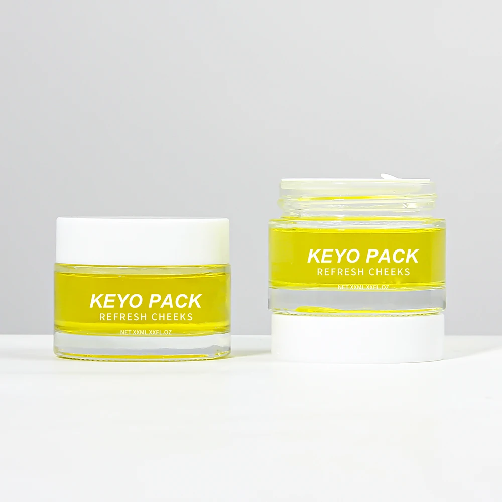 20g 30g 50g Glass Cream Container Custom Frosted Glass Jar Skincare Cream Packaging Face Cream Jar With White Lid