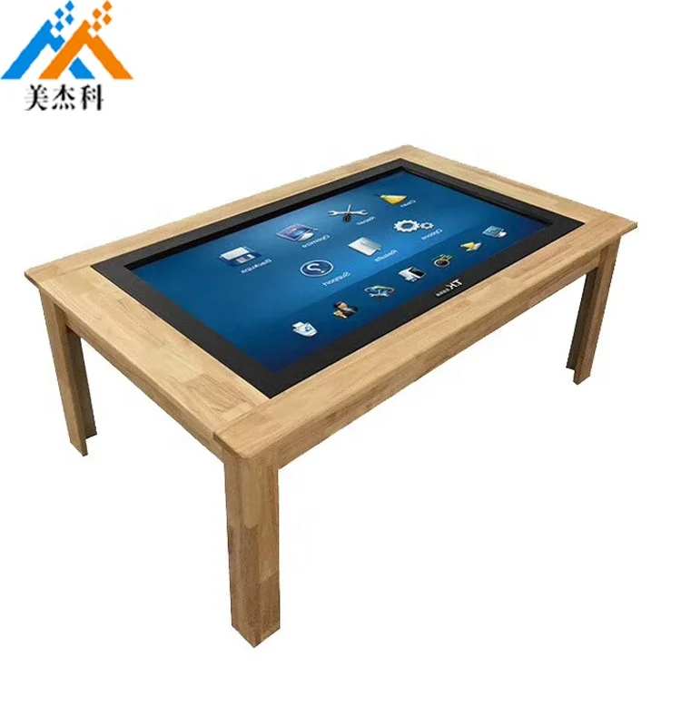 restaurant interactive multi touch screen coffee game smart touch screen table  touchscreen table