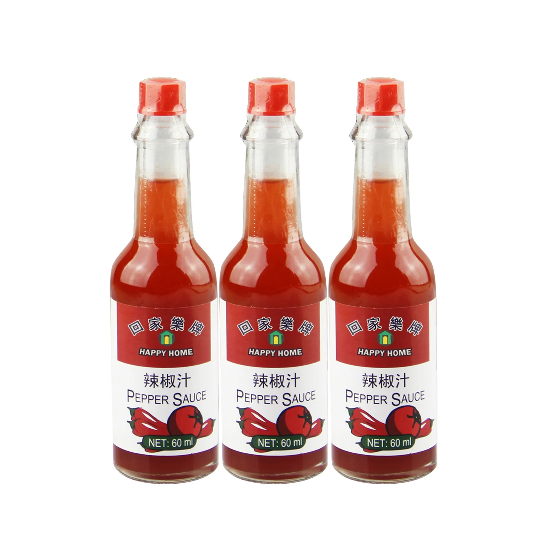 JOLION Bulk  Non-GMO OEM brands Mexican Flavor Red Chilli hot pepper Wholesale Tabasco Sauce 60ml