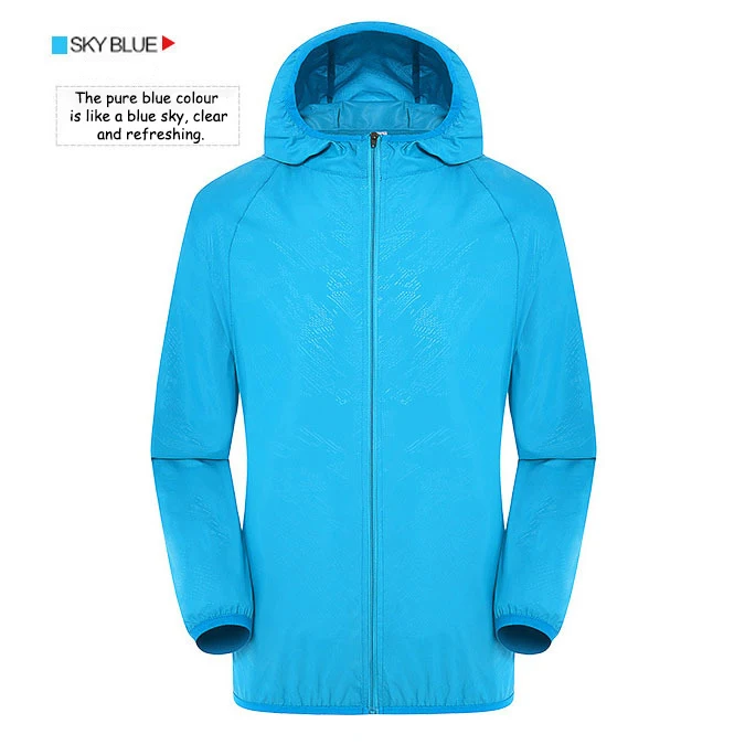 Factory Direct Unisex Gym Outdoor Hiking Sunproof Multi Packable Color Windbreaker For Custom